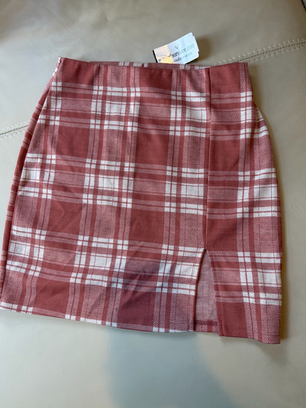 Plaid Pink Mini Skirt